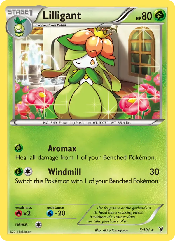 Lilligant Rare Pokemon card #5 from Noble Victories