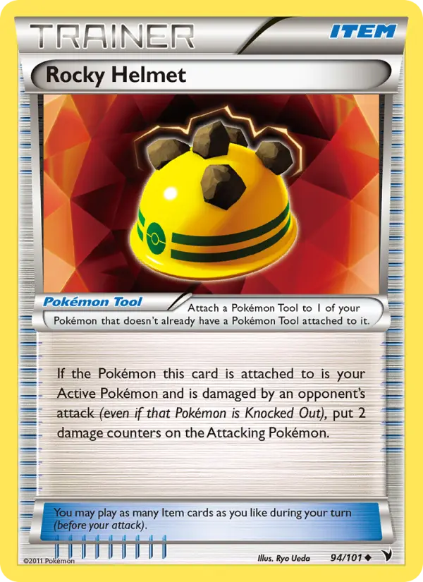 Rocky Helmet Uncommon Pokemon card #94 from Noble Victories