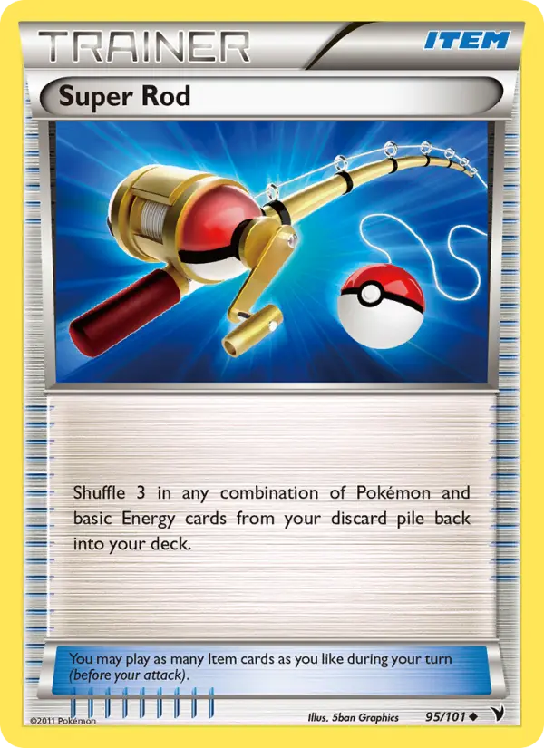 Super Rod Uncommon Pokemon card #95 from Noble Victories