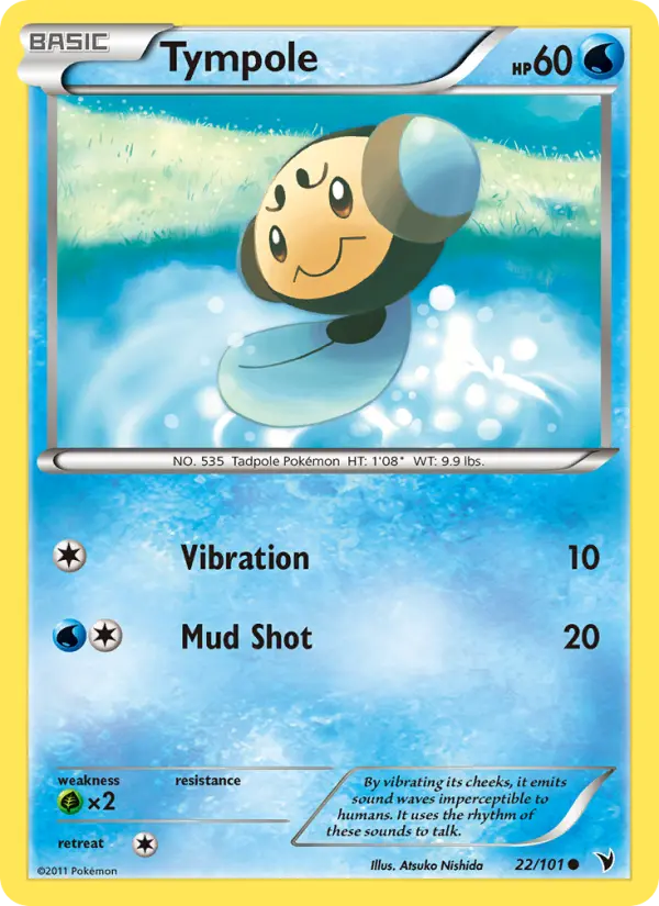 Tympole Common Pokemon card #22 from Noble Victories