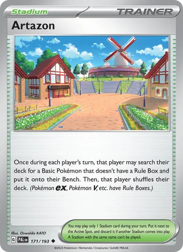 Artazon Uncommon Pokemon card #171 from Paldea Evolved