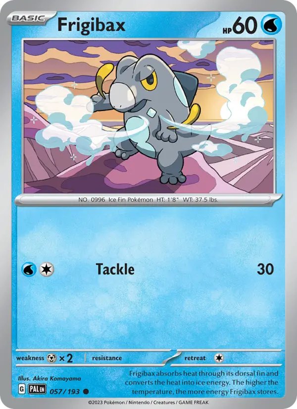 Frigibax Common Pokemon card #057 from Paldea Evolved