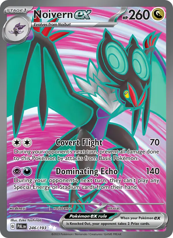 Noivern ex Ultra Rare Pokemon card #246 from Paldea Evolved