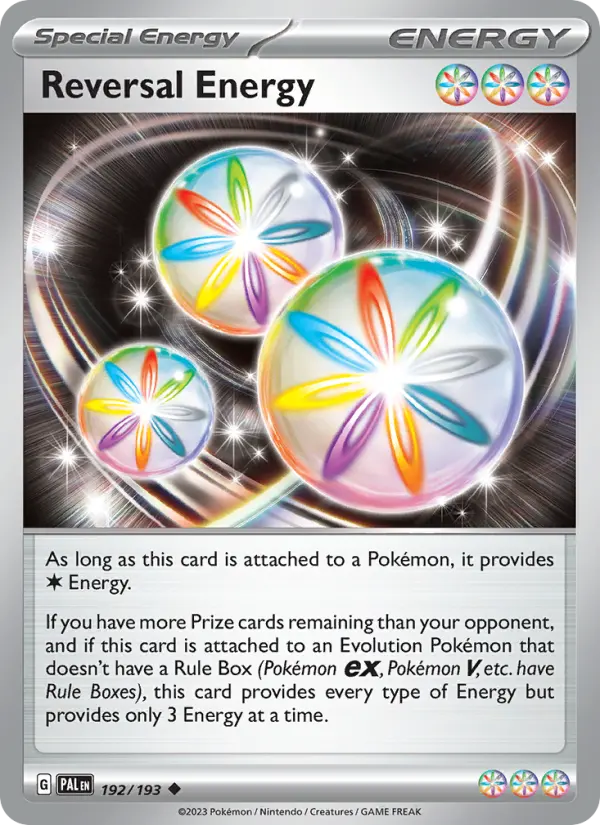 Reversal Energy Uncommon Pokemon card #192 from Paldea Evolved
