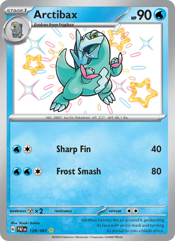 Arctibax Pokemon card artwork