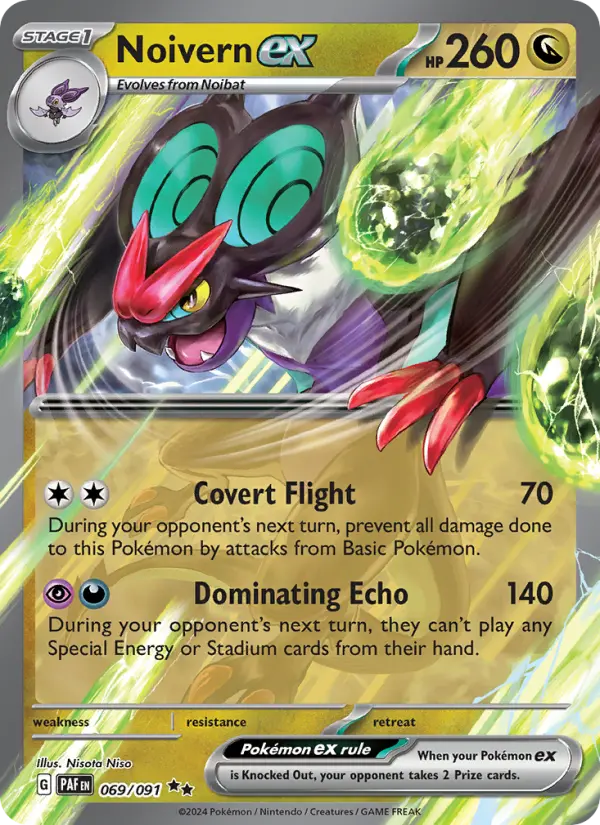 Noivern ex Double rare Pokemon card #069 from Paldean Fates