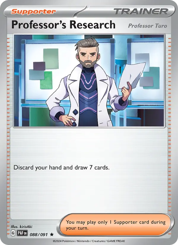Professor's Research Rare Pokemon card #088 from Paldean Fates