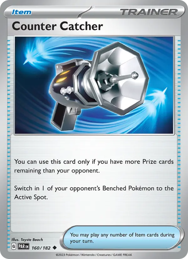 Counter Catcher Uncommon Pokemon card #160 from Paradox Rift