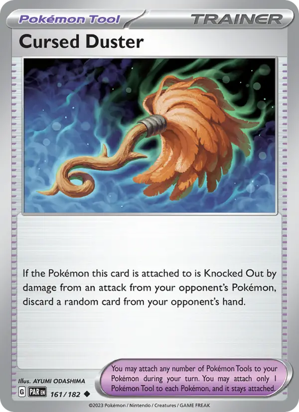 Cursed Duster Uncommon Pokemon card #161 from Paradox Rift
