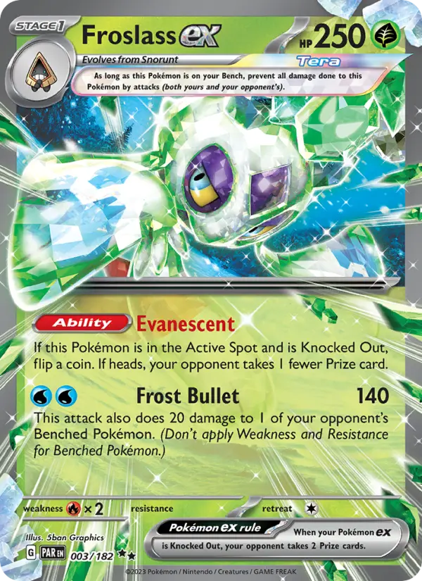 Froslass ex Double rare Pokemon card #003 from Paradox Rift