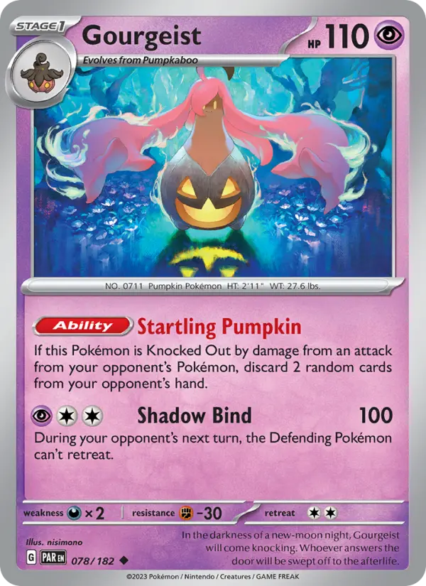 Gourgeist Pokemon card artwork