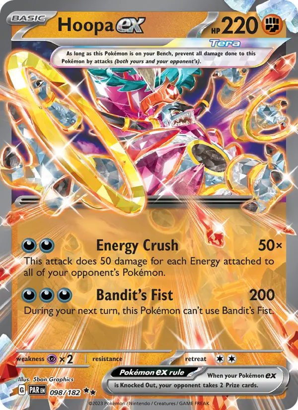 Hoopa Pokemon card artwork