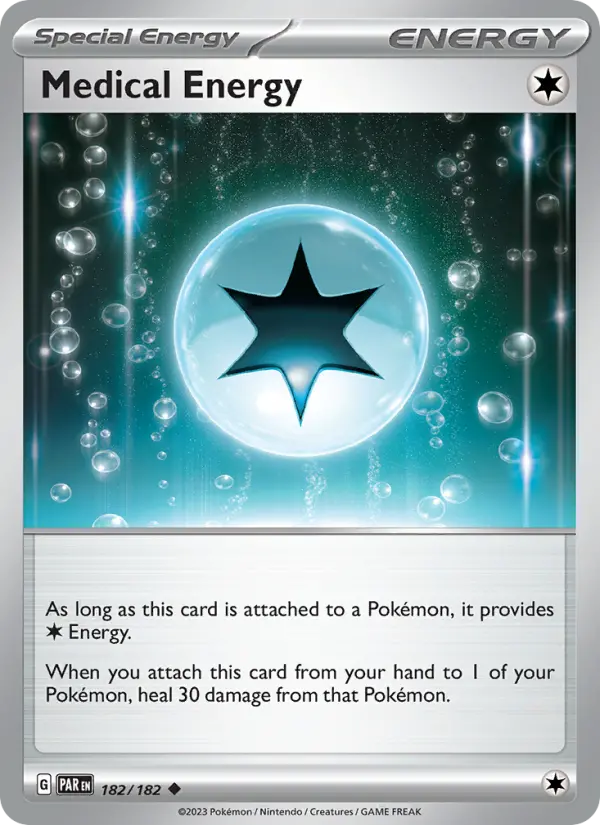 Medical Energy Uncommon Pokemon card #182 from Paradox Rift