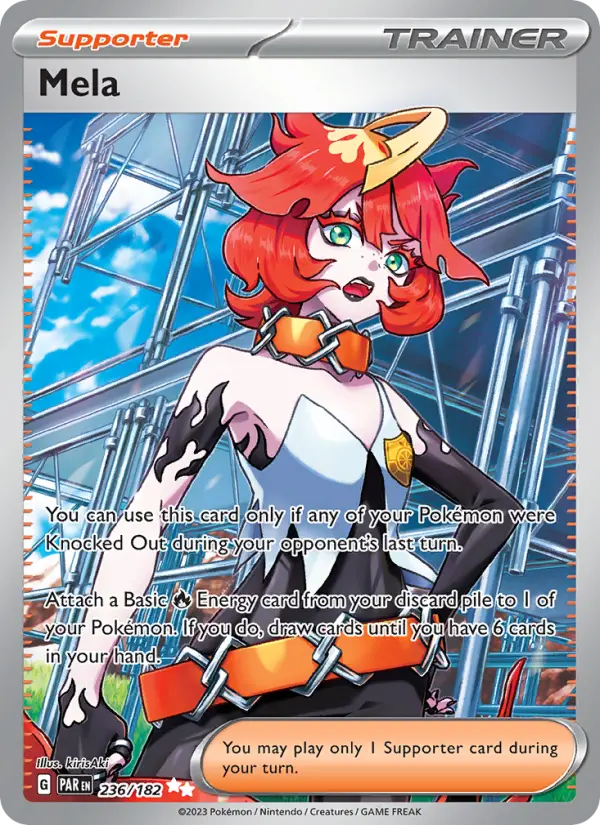 Mela Ultra Rare Pokemon card #236 from Paradox Rift