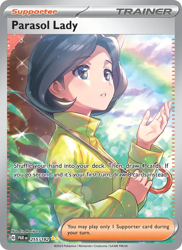 Parasol Lady Special illustration rare Pokemon card #255 from Paradox Rift