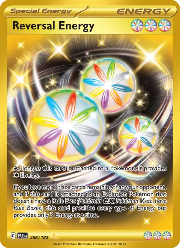 Reversal Energy Hyper rare Pokemon card #266 from Paradox Rift