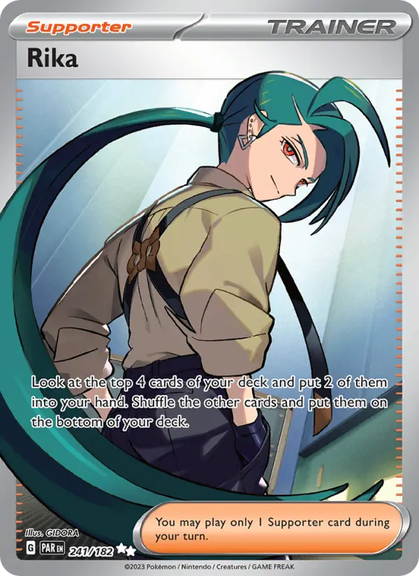 Rika Ultra Rare Pokemon card #241 from Paradox Rift