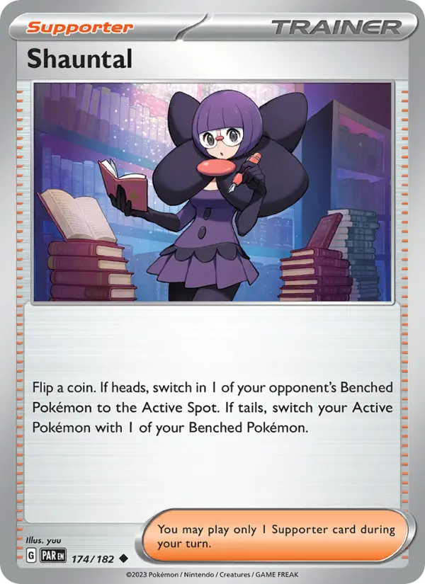Shauntal Uncommon Pokemon card #174 from Paradox Rift