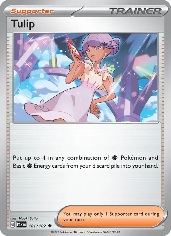 Tulip Uncommon Pokemon card #181 from Paradox Rift