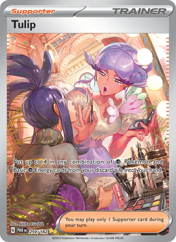 Tulip Special illustration rare Pokemon card #259 from Paradox Rift