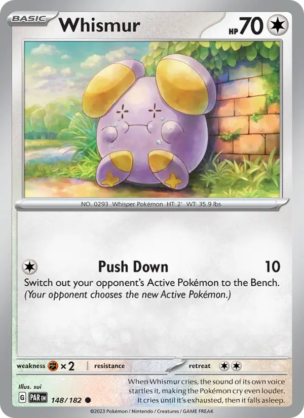 Whismur Pokemon card artwork