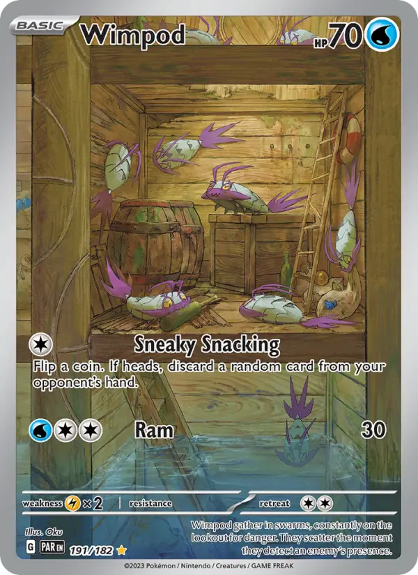 Wimpod Illustration rare Pokemon card #191 from Paradox Rift