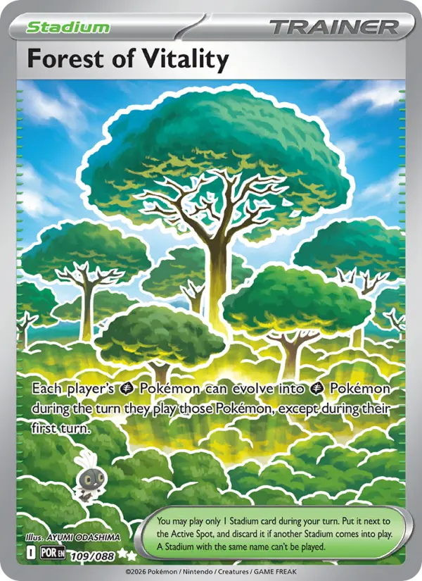 Forest of Vitality Ultra Rare Pokemon card #109 from Perfect Order