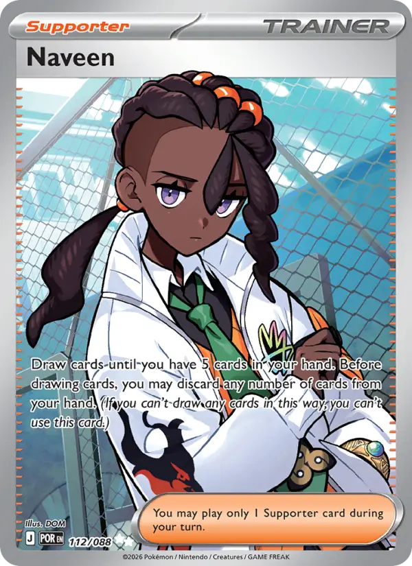 Naveen Ultra Rare Pokemon card #112 from Perfect Order