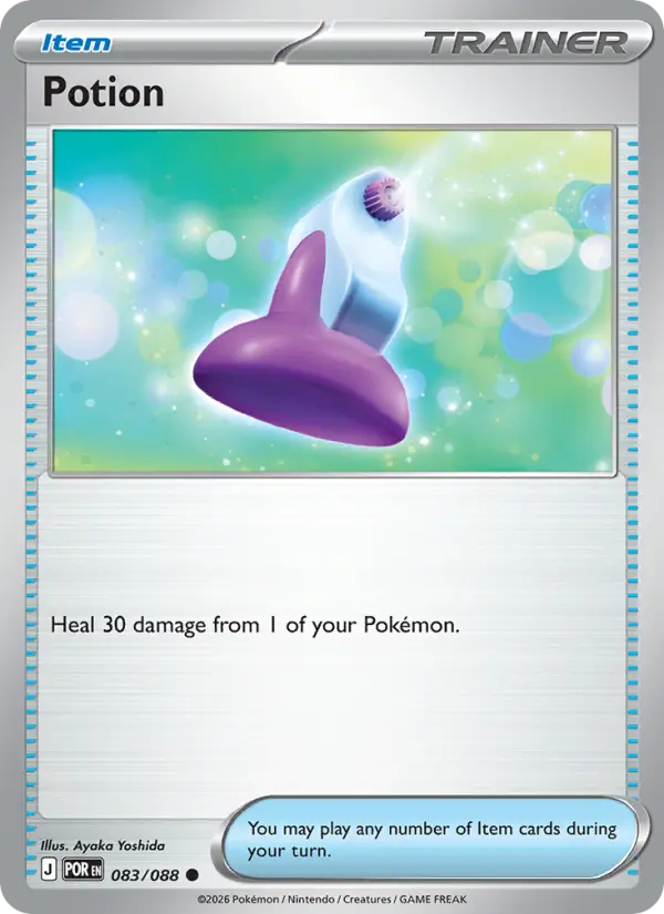 Potion Common Pokemon card #083 from Perfect Order