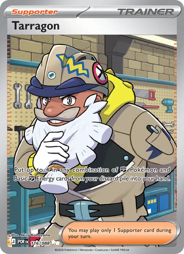 Tarragon Ultra Rare Pokemon card #116 from Perfect Order