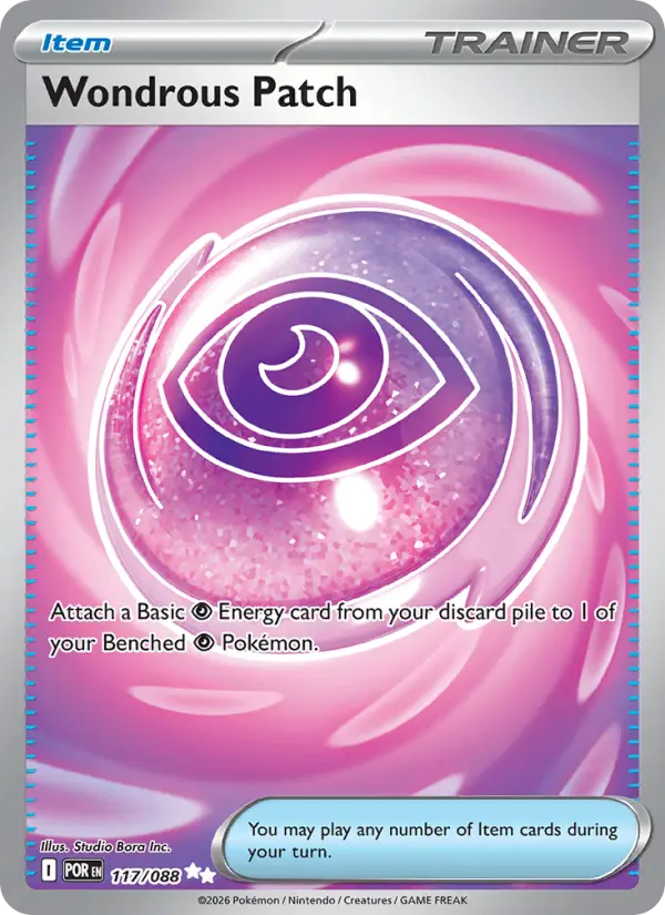 Wondrous Patch Ultra Rare Pokemon card #117 from Perfect Order