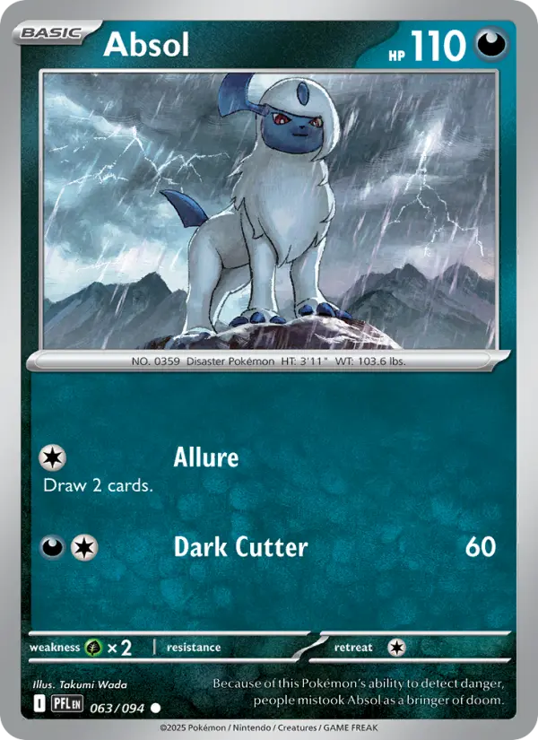 Absol Pokemon card artwork