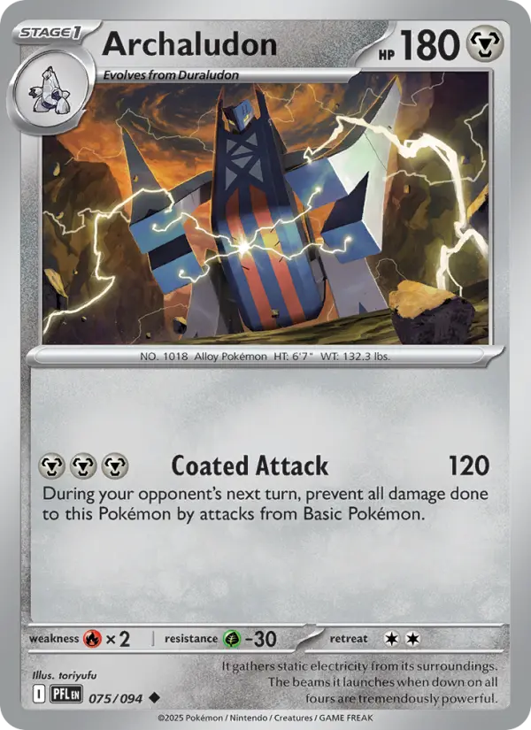 Archaludon Pokemon card artwork