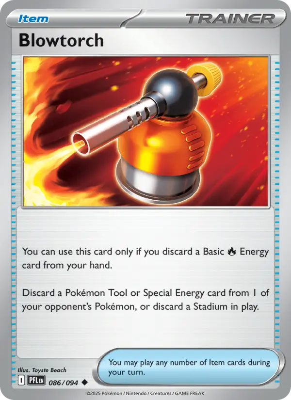Blowtorch Uncommon Pokemon card #086 from Phantasmal Flames