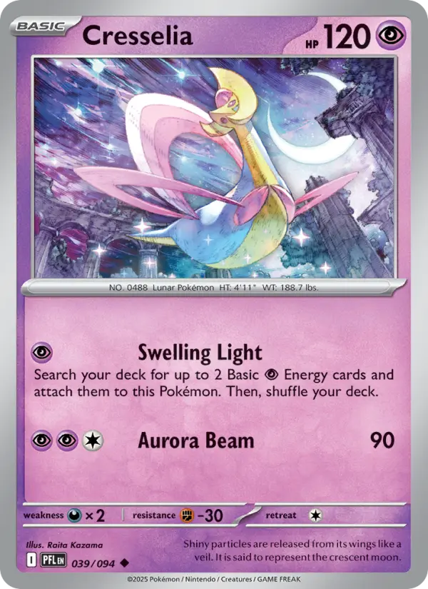 Cresselia Uncommon Pokemon card #039 from Phantasmal Flames