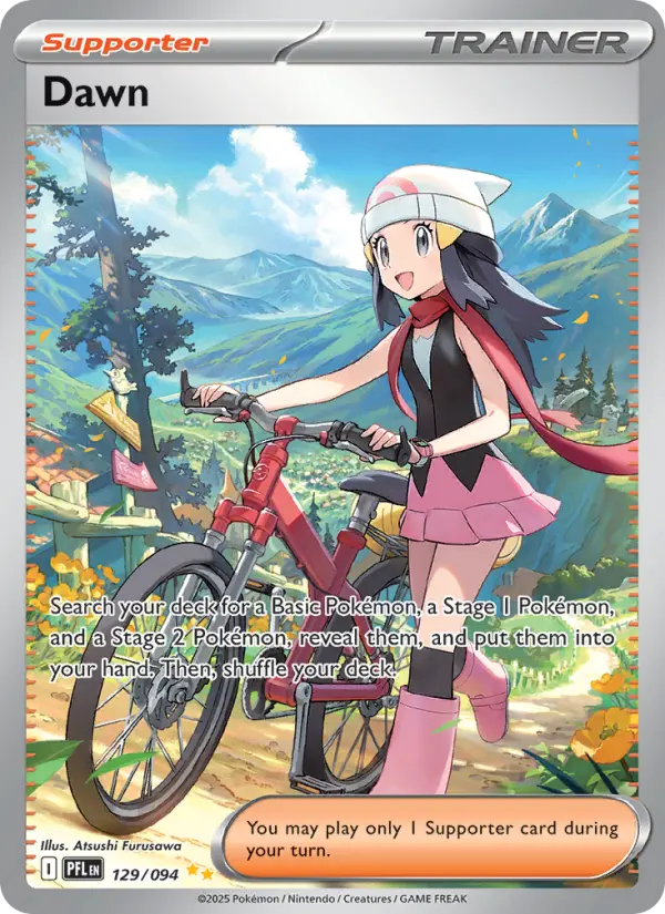 Dawn Special illustration rare Pokemon card #129 from Phantasmal Flames