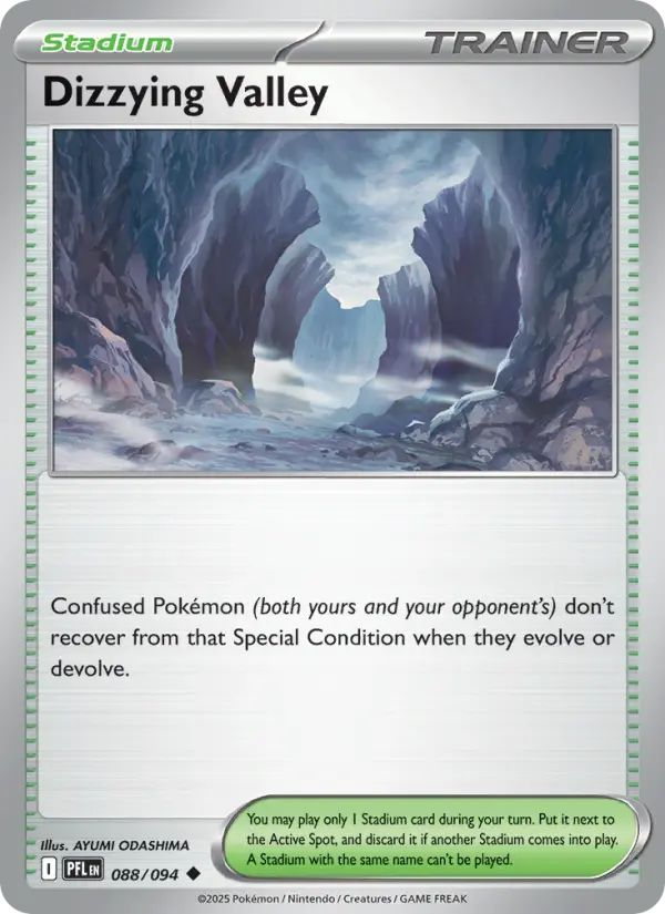 Dizzying Valley Uncommon Pokemon card #088 from Phantasmal Flames