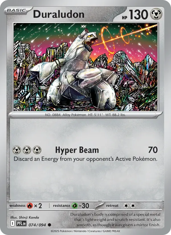 Duraludon Common Pokemon card #074 from Phantasmal Flames