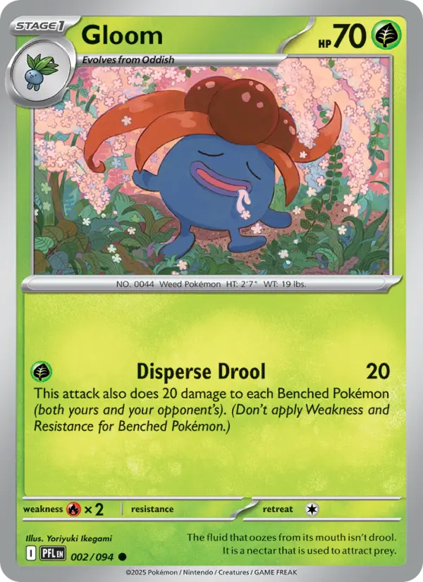 Gloom Common Pokemon card #002 from Phantasmal Flames