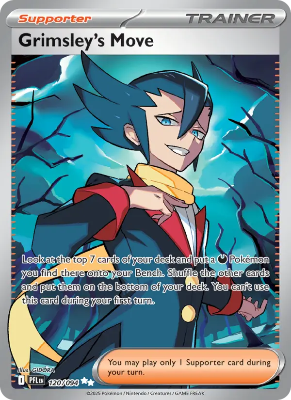Grimsley's Move Ultra Rare Pokemon card #120 from Phantasmal Flames