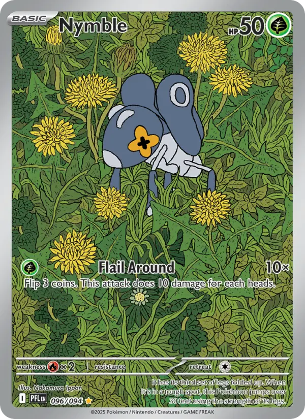 Nymble Illustration rare Pokemon card #096 from Phantasmal Flames