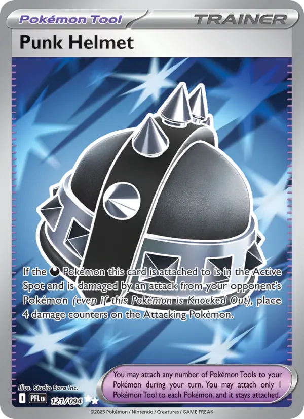 Punk Helmet Ultra Rare Pokemon card #121 from Phantasmal Flames
