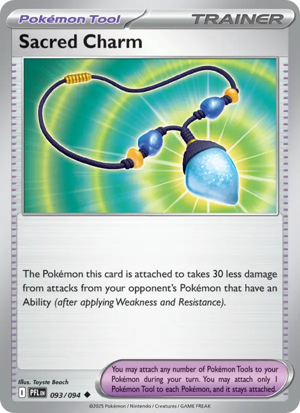 Sacred Charm Uncommon Pokemon card #093 from Phantasmal Flames