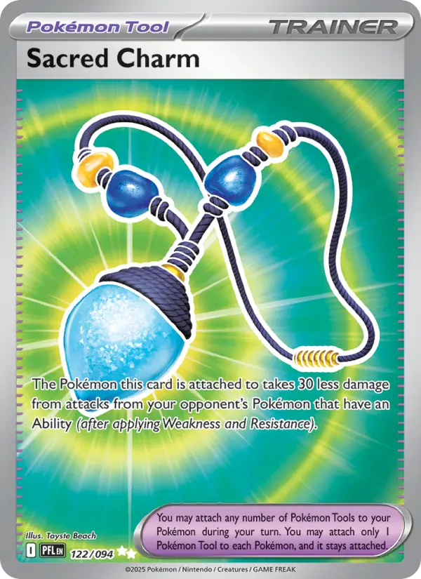 Sacred Charm Ultra Rare Pokemon card #122 from Phantasmal Flames