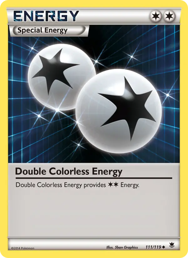 Double Colorless Energy Uncommon Pokemon card #111 from Phantom Forces