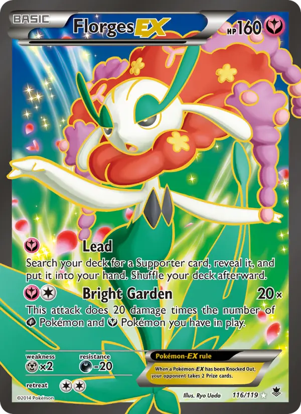 Florges EX Ultra Rare Pokemon card #116 from Phantom Forces