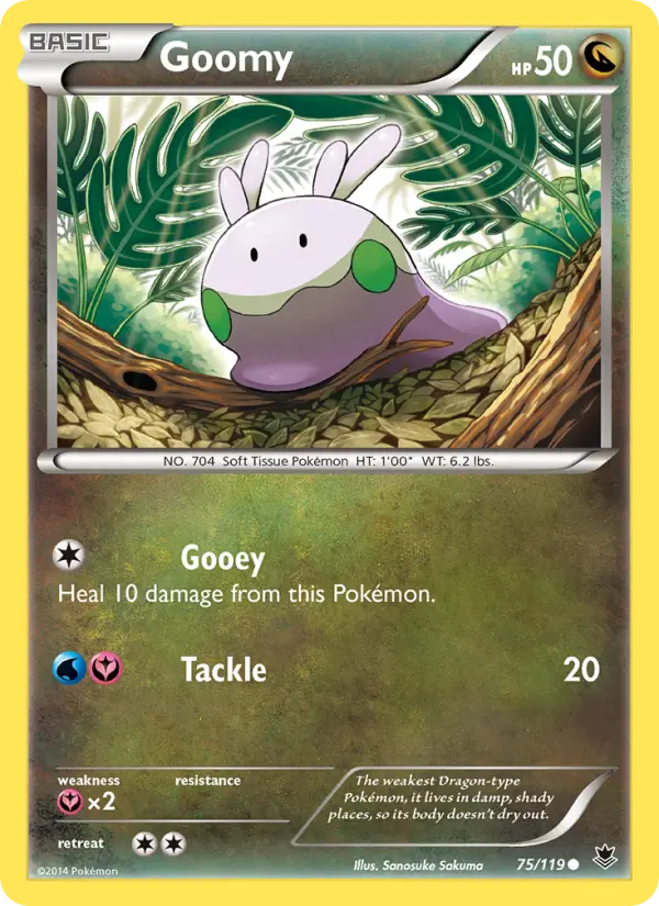 Goomy Common Pokemon card #75 from Phantom Forces