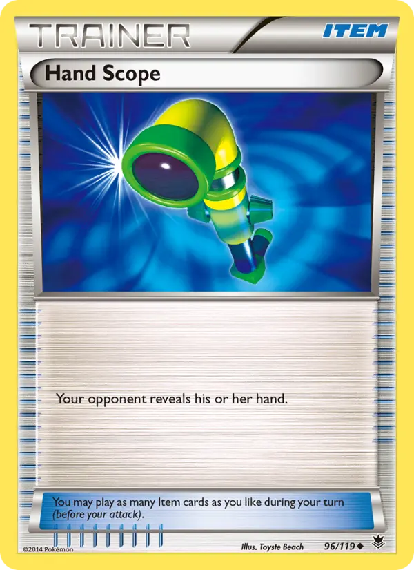 Hand Scope Uncommon Pokemon card #96 from Phantom Forces