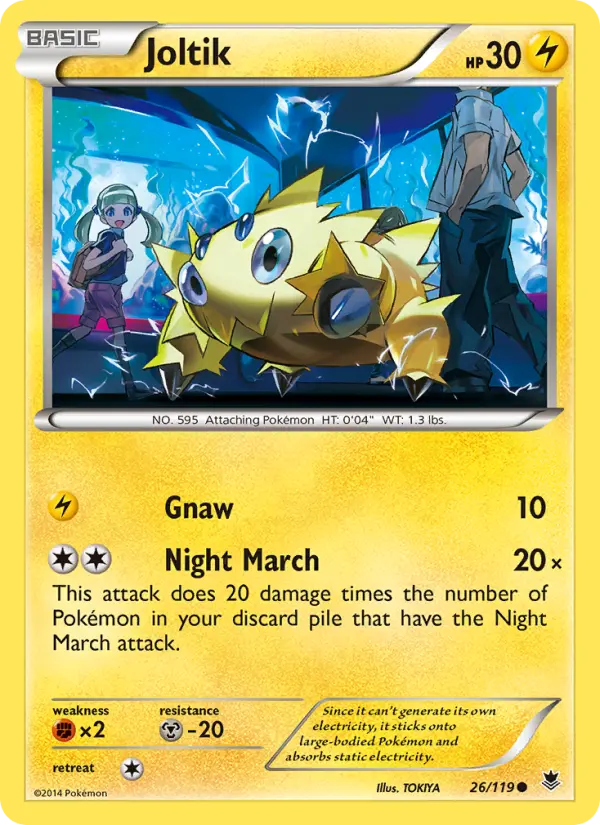 Joltik Common Pokemon card #26 from Phantom Forces