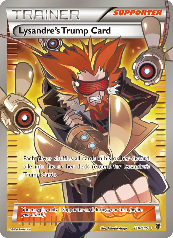 Lysandre's Trump Card Ultra Rare Pokemon card #118 from Phantom Forces